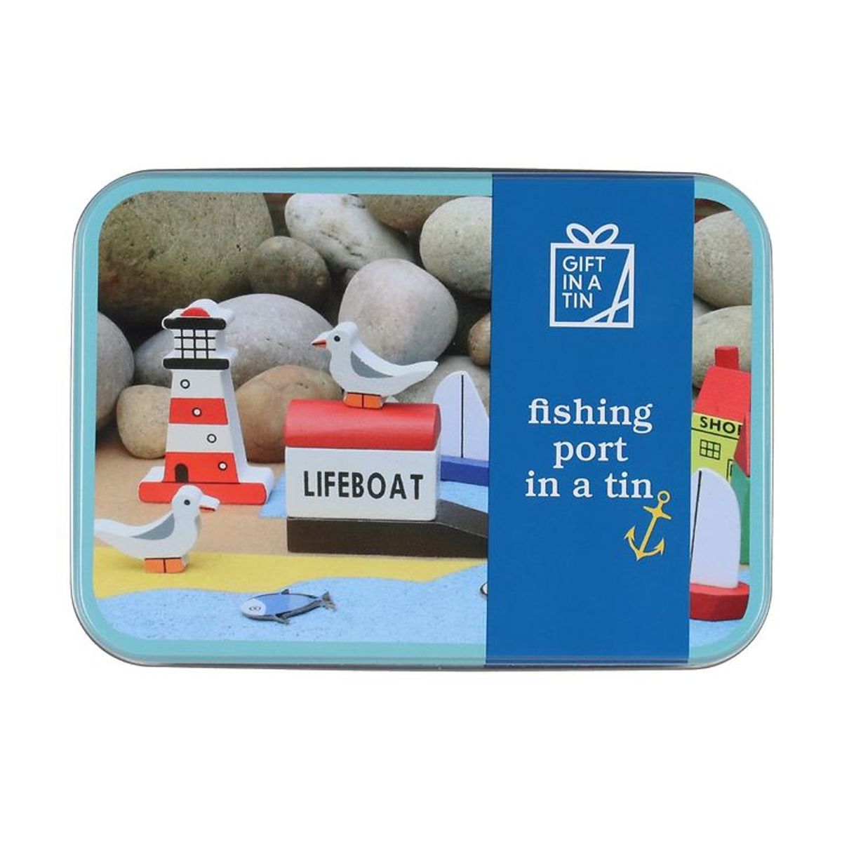 Gift In A Tin Legesæt - Learn & Play - Fishing Port In A Tin