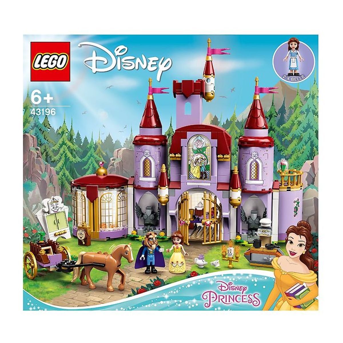 LEGO ® Disney Princess - Belle og Udyrets Slot 43196 - 505 Dele