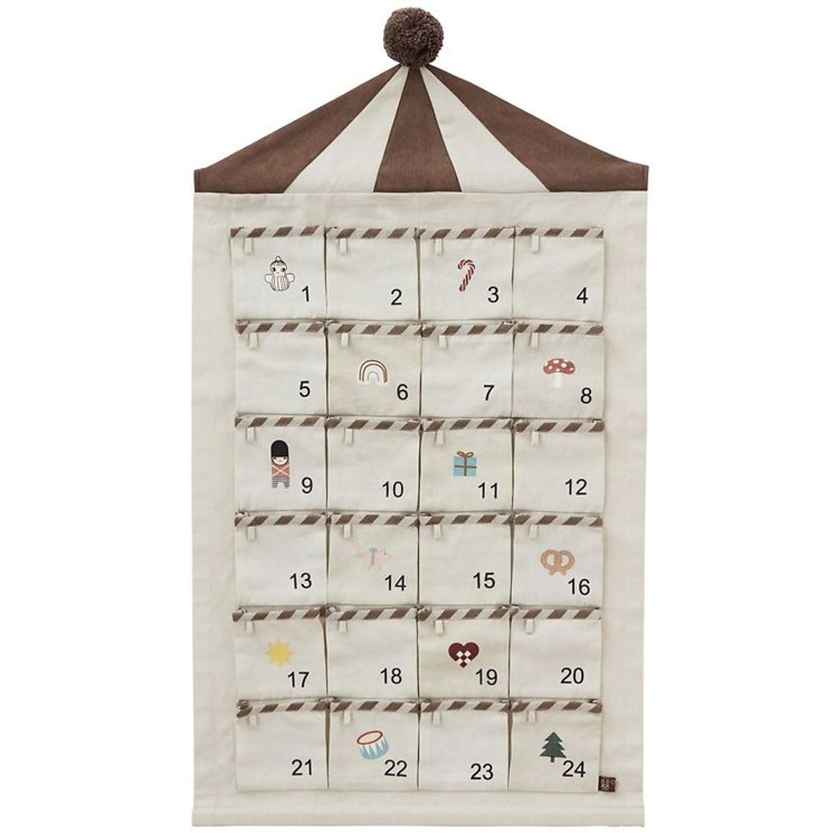 OYOY Julekalender - Cirkus - Beige/Brown