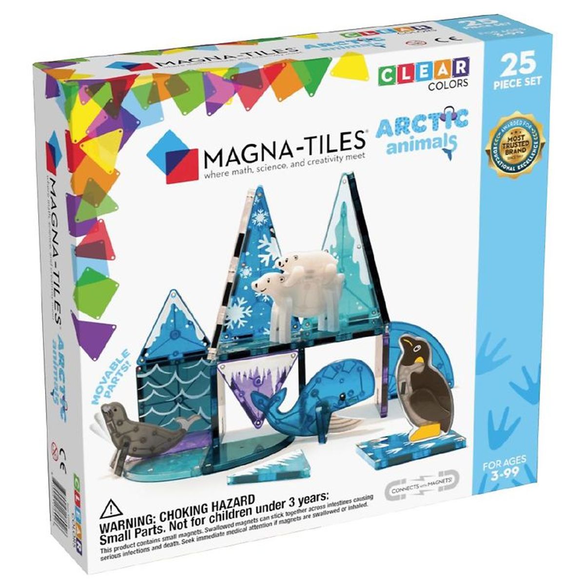 Magna-Tiles Magnetsæt - 25 Dele - Arktiske Dyr