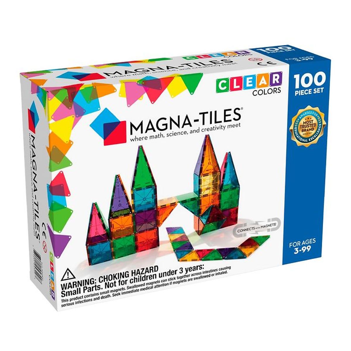 Magna-Tiles Magnetsæt - 100 Dele