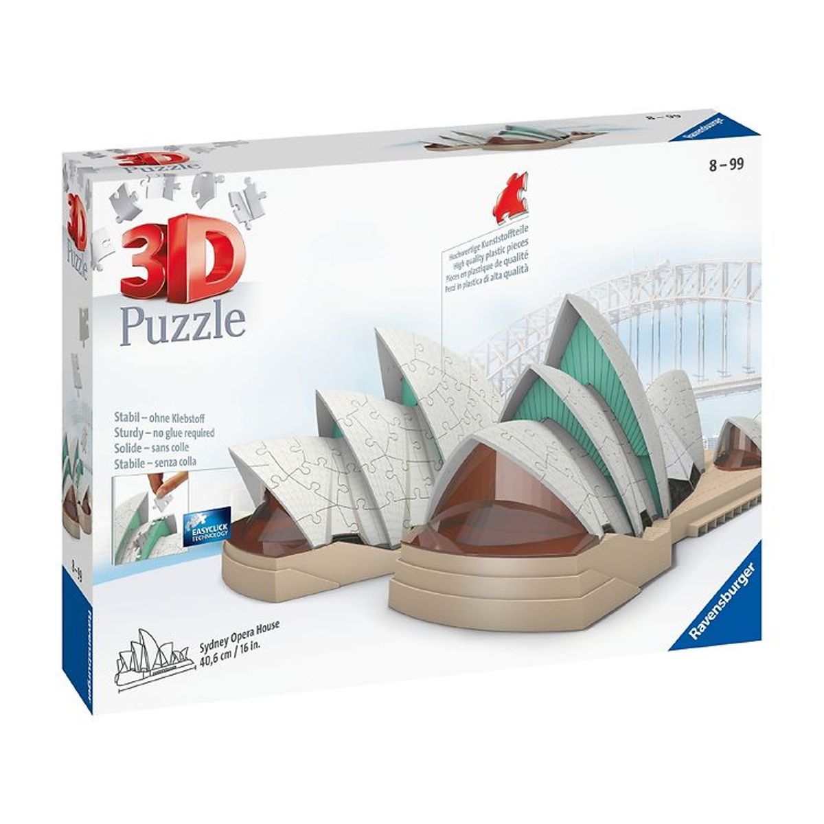 Ravensburger 3D Puslespil - 237 Brikker - Sydney Opera