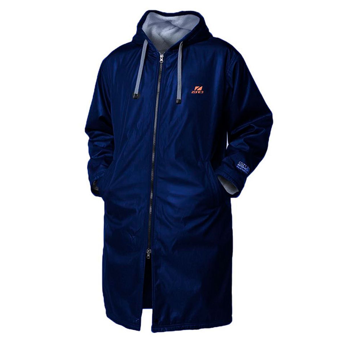 ZONE3 Polar Fleece Parka Robe - Poncho-XL-Blå