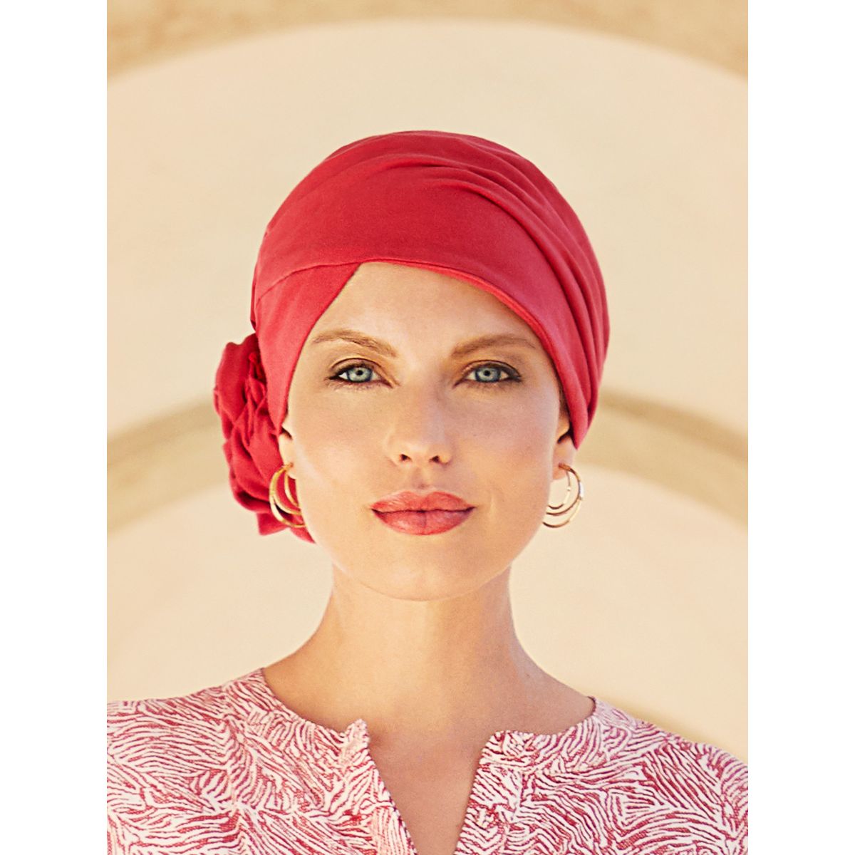 Zuri Turban | Lipstick Red