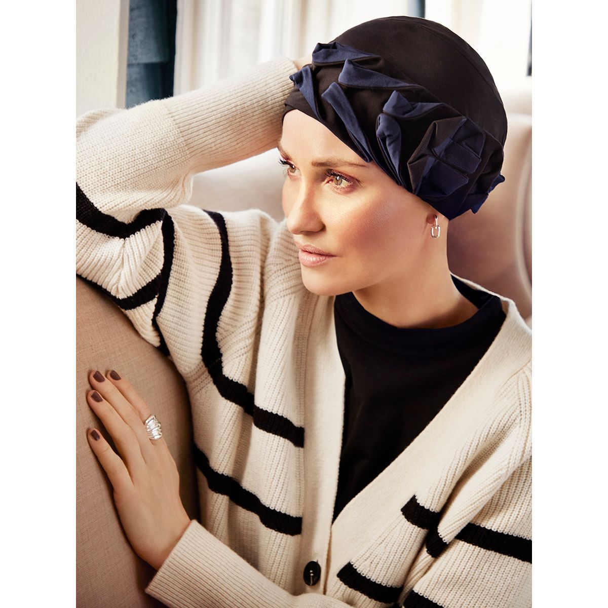 Nava Turban | Black/Blue