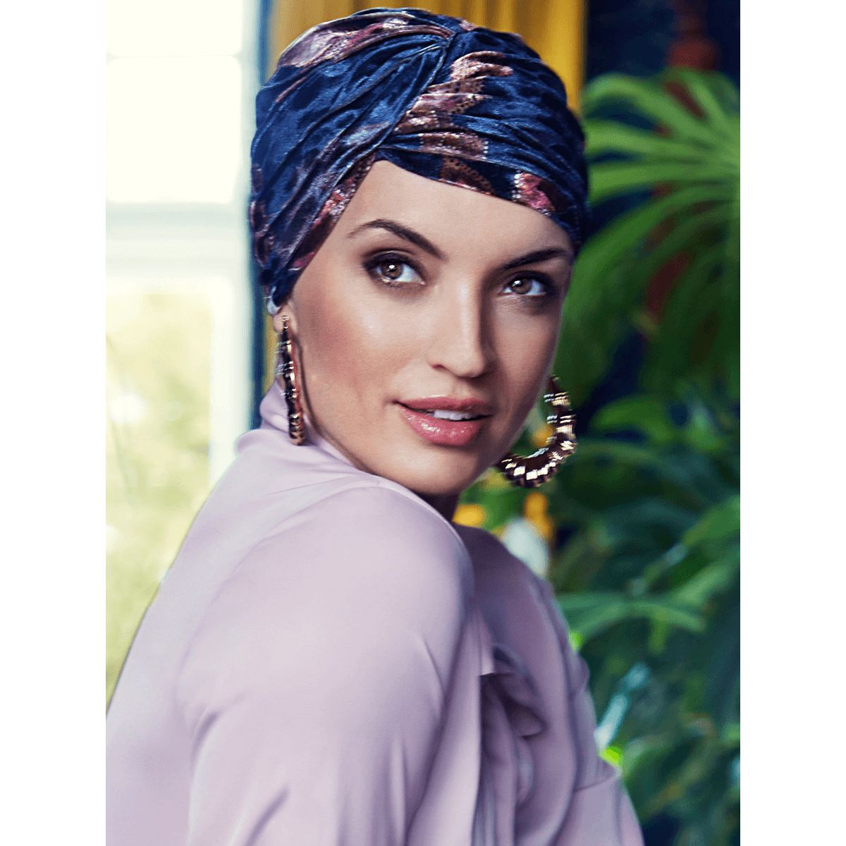 Pearl Turban | Flowery Twilight