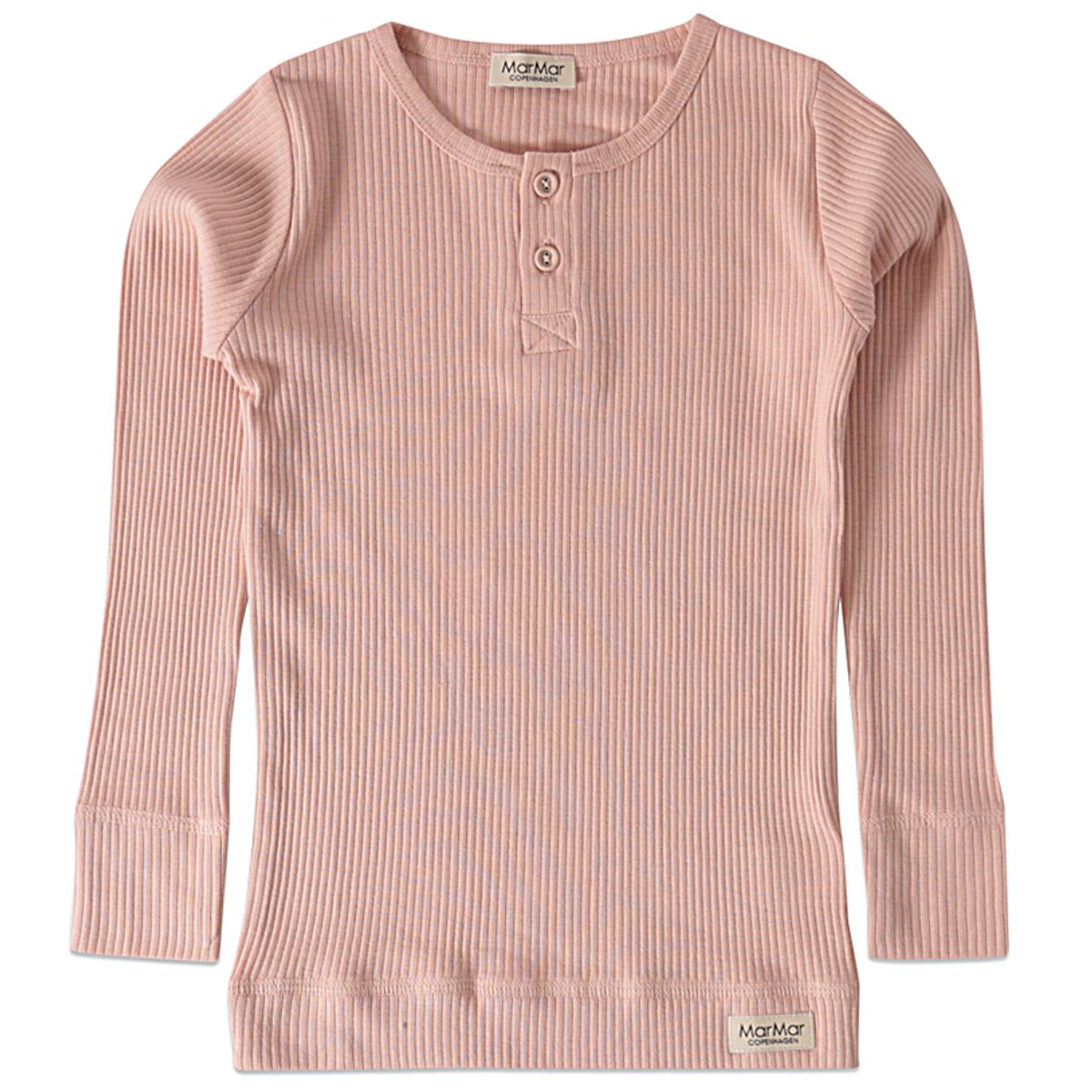 Rosa modal rib bluse (4 år/104 cm)