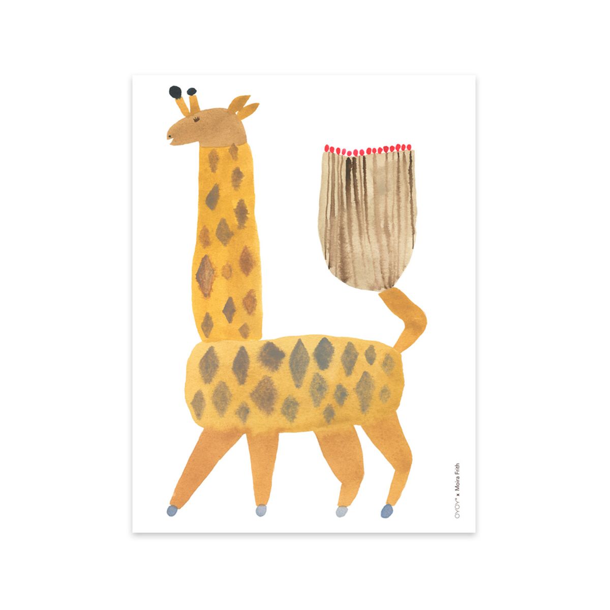 Noah Giraffe plakat - 30x40 cm (One size)