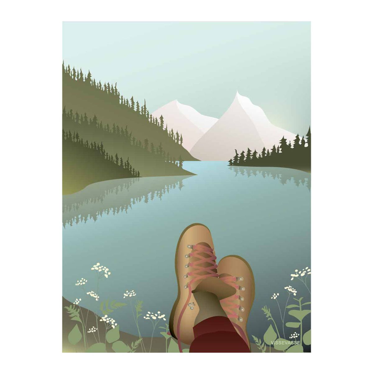 After hiking plakat - 15x21 cm (One size)