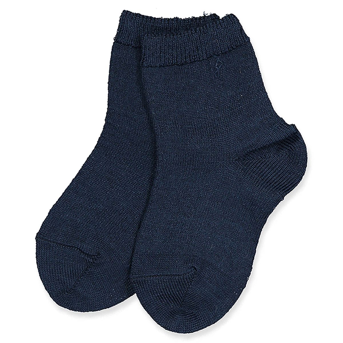 Navy blue uld strømper (3-6 mdr (00))