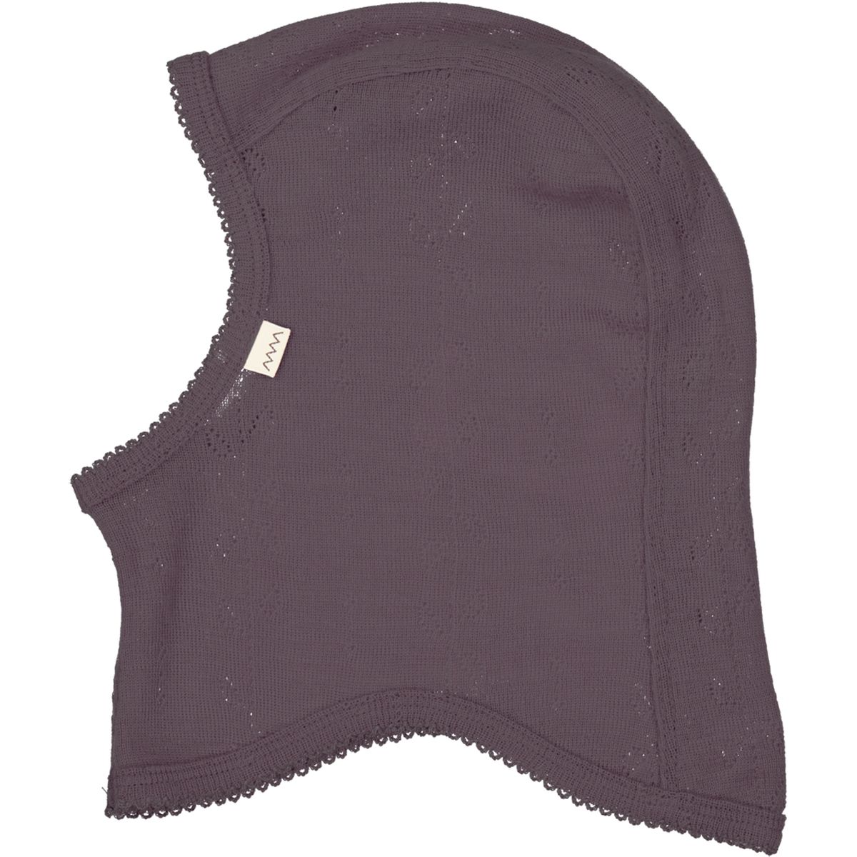 Plum merino uld elefanthue (6 mdr/68 cm)