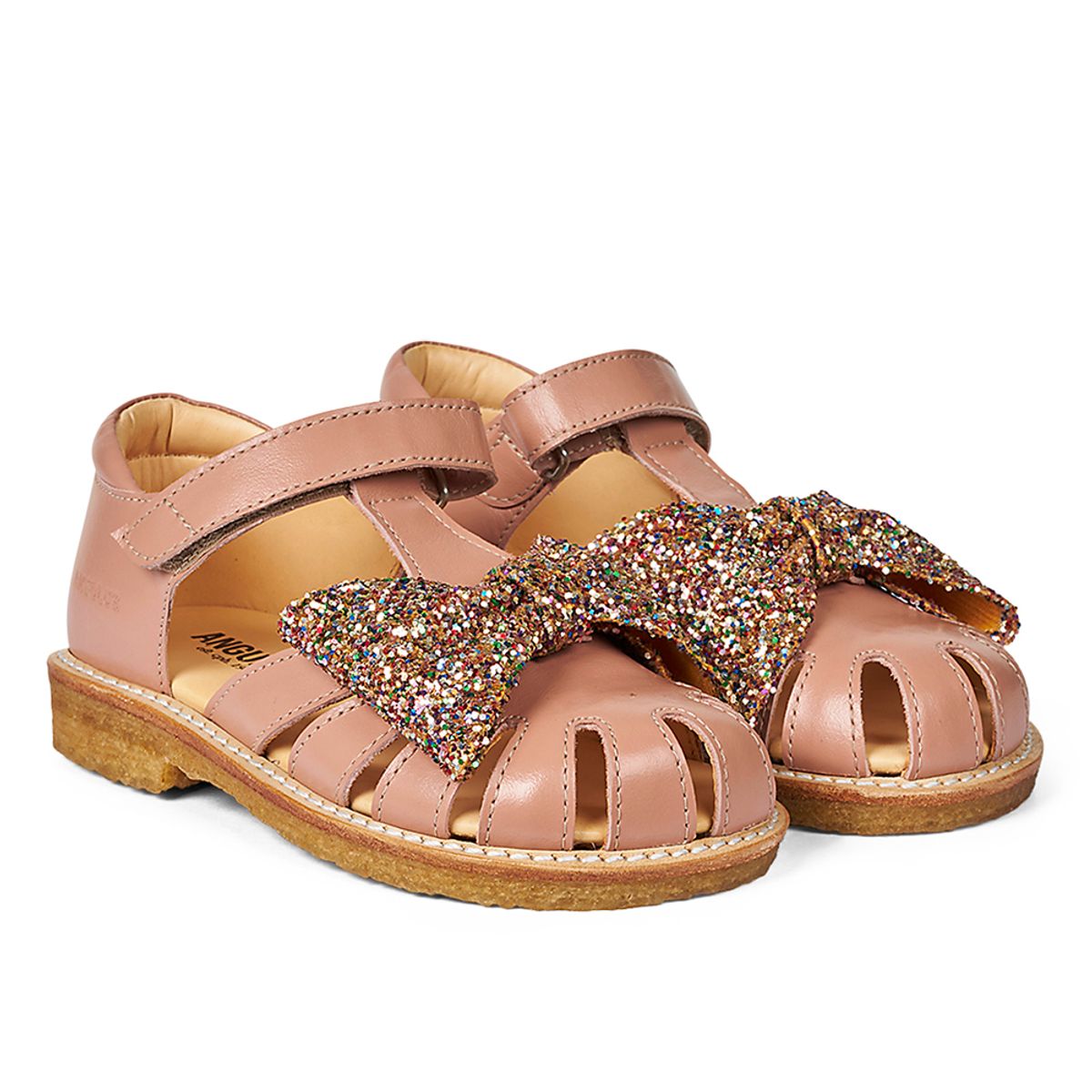 Peach glitter sandaler (25)