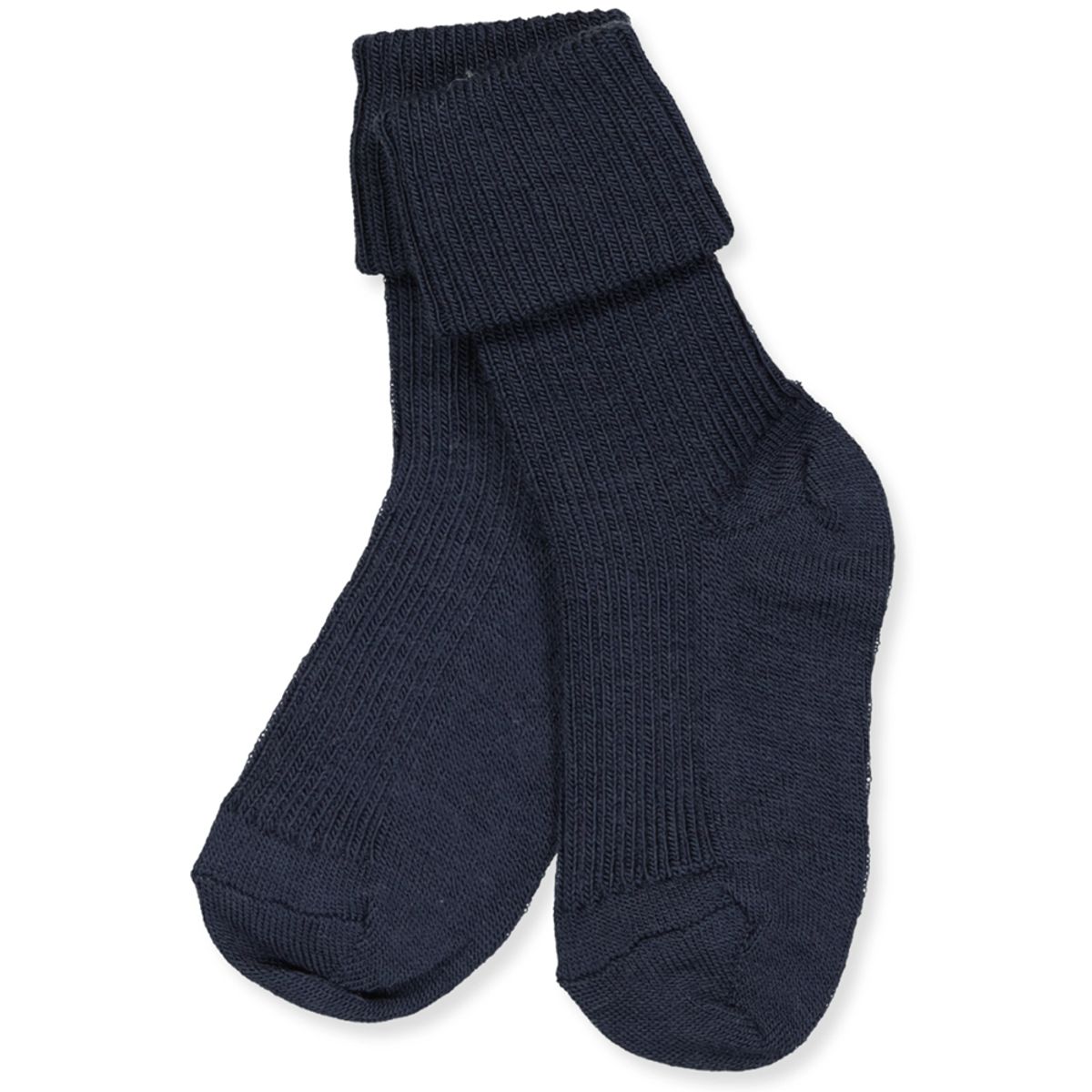 Navy uld babystrømper (19-21)