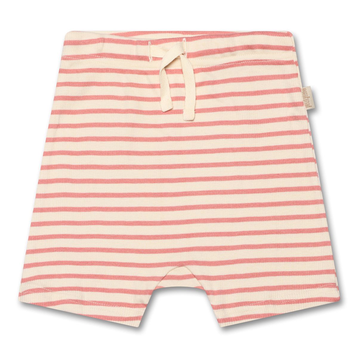 Stribet rib shorts (3 år/98 cm)