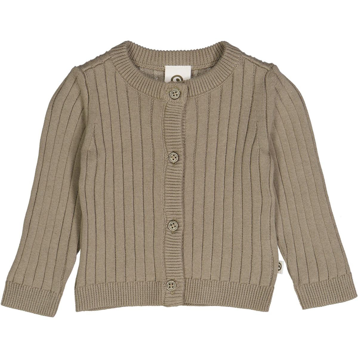 Organic rib cardigan (6 mdr/68 cm)