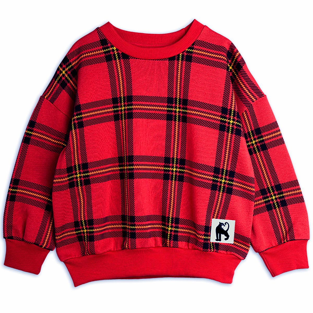 Organic Check sweatshirt (92-98 cm)