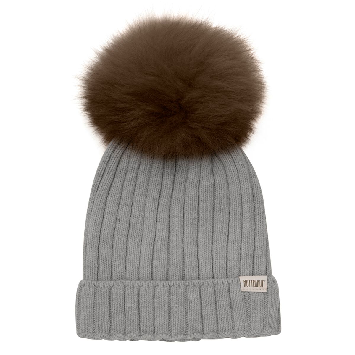 Merinould hue med alpaca pompom (4-6 år)