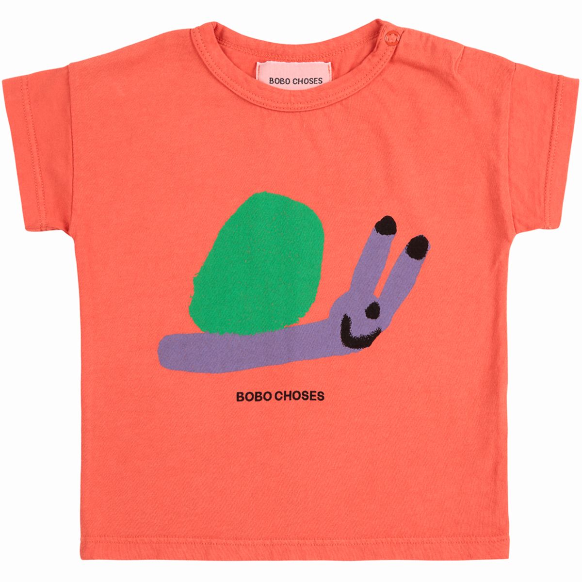 Organic Funny Snail t-shirt (18 mdr/86 cm)