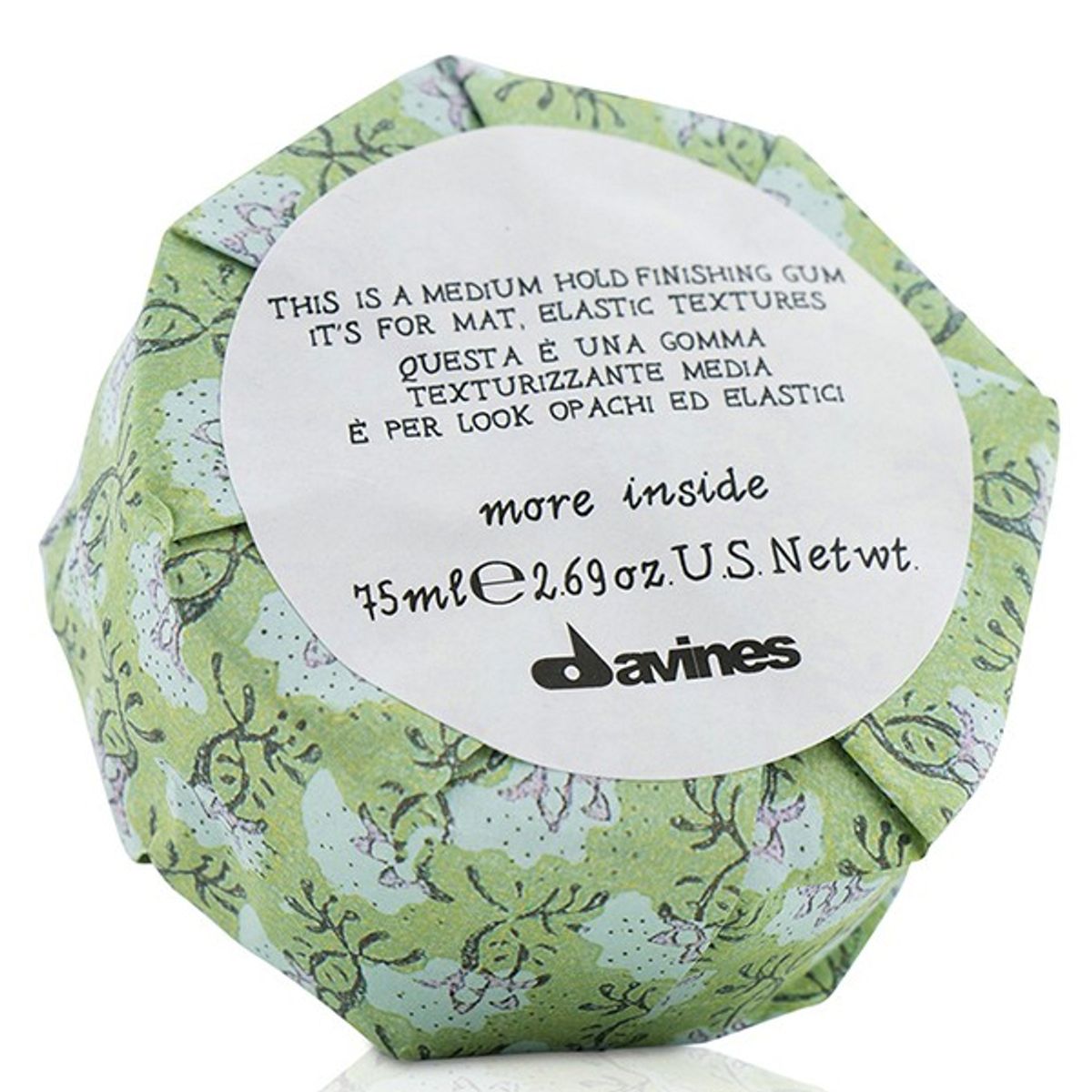 Davines More Inside Medium Hold Finishing Gum, 75 ml