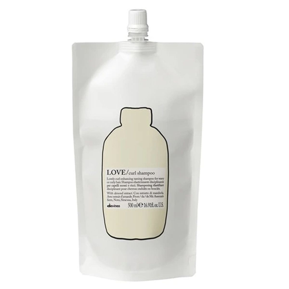 Davines Essential Love Curl Shampoo, 500 ml Refill