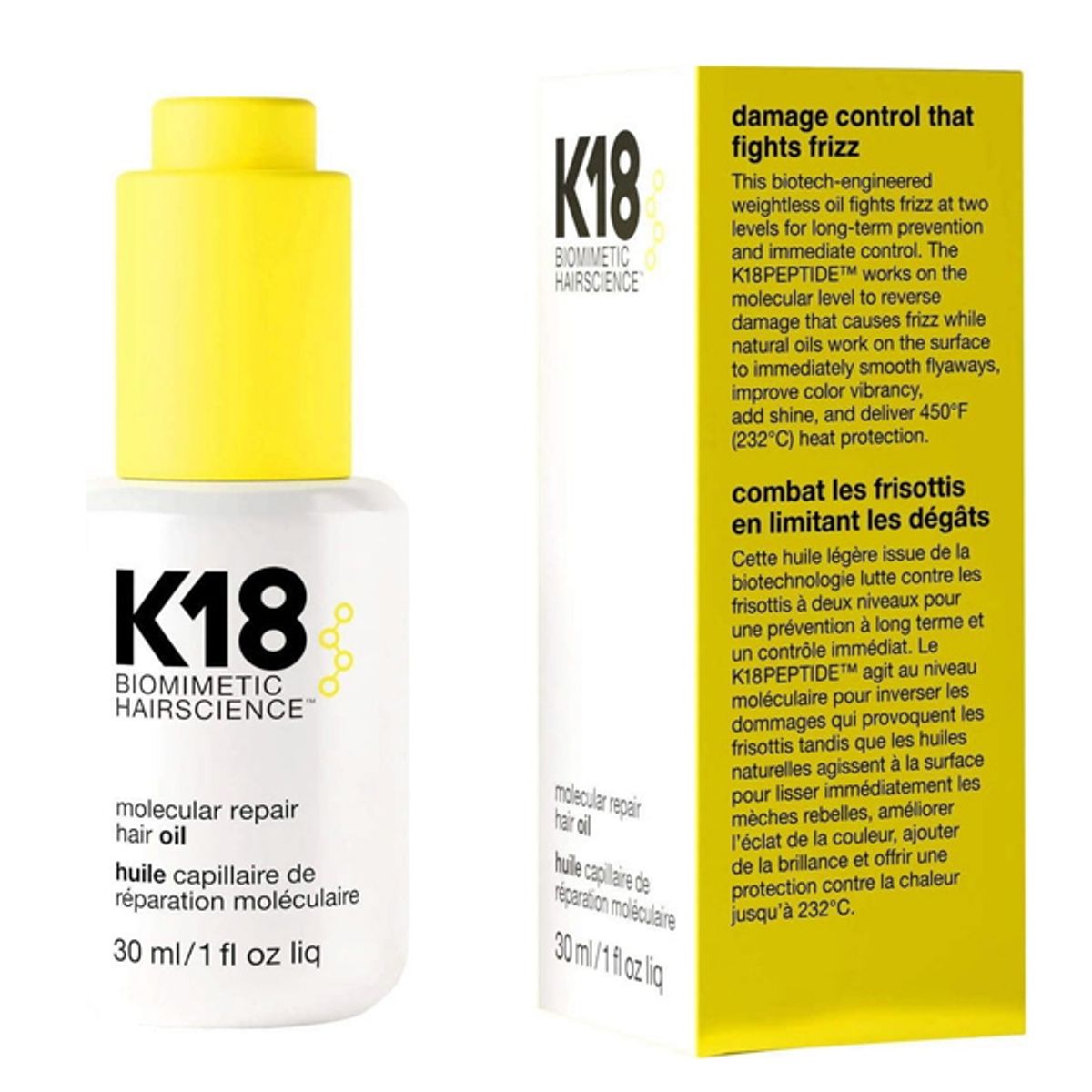 K18 Leave-in Molecular Repair Hair Oil, 30 ml