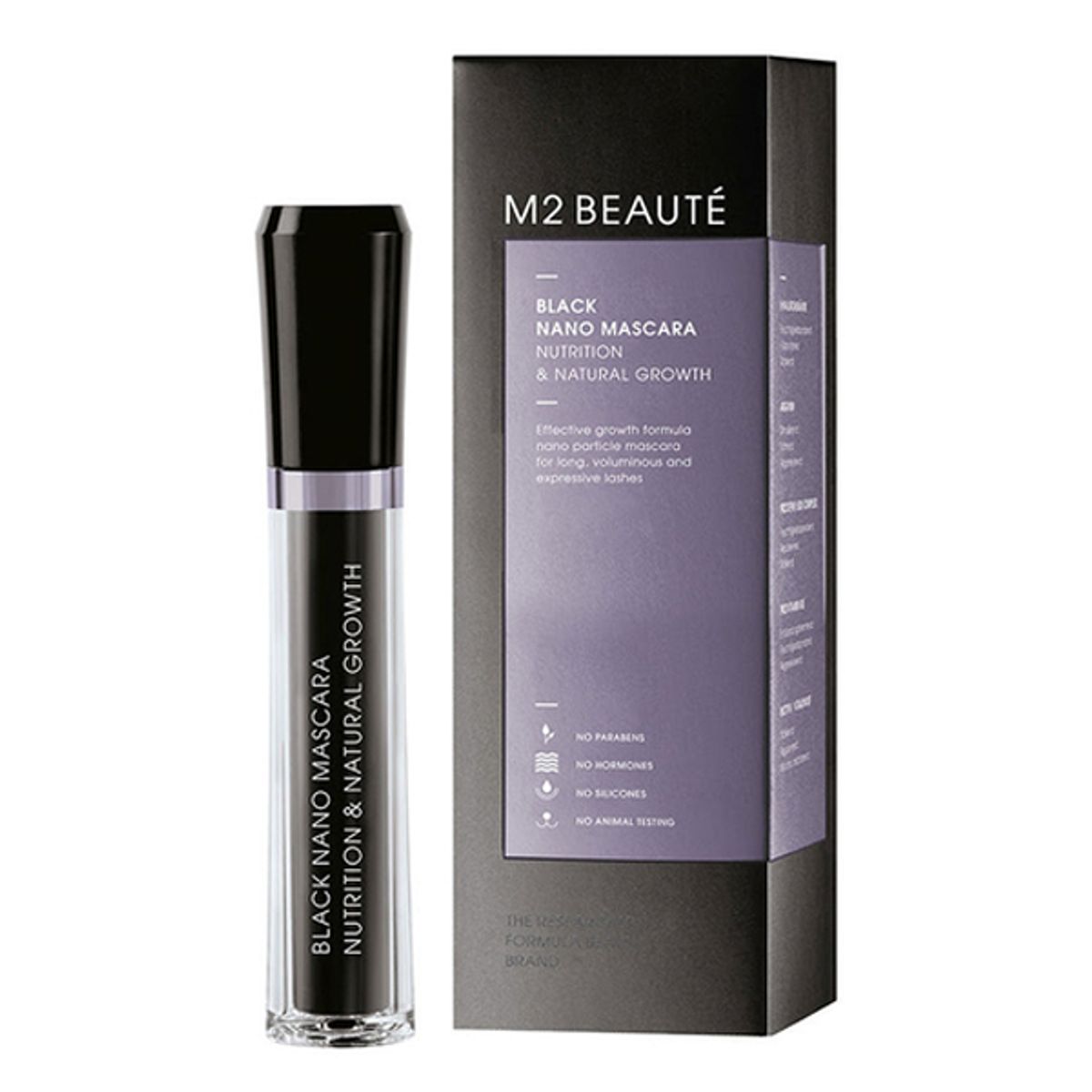 M2 Beauté Black Nano Mascara, 6ml