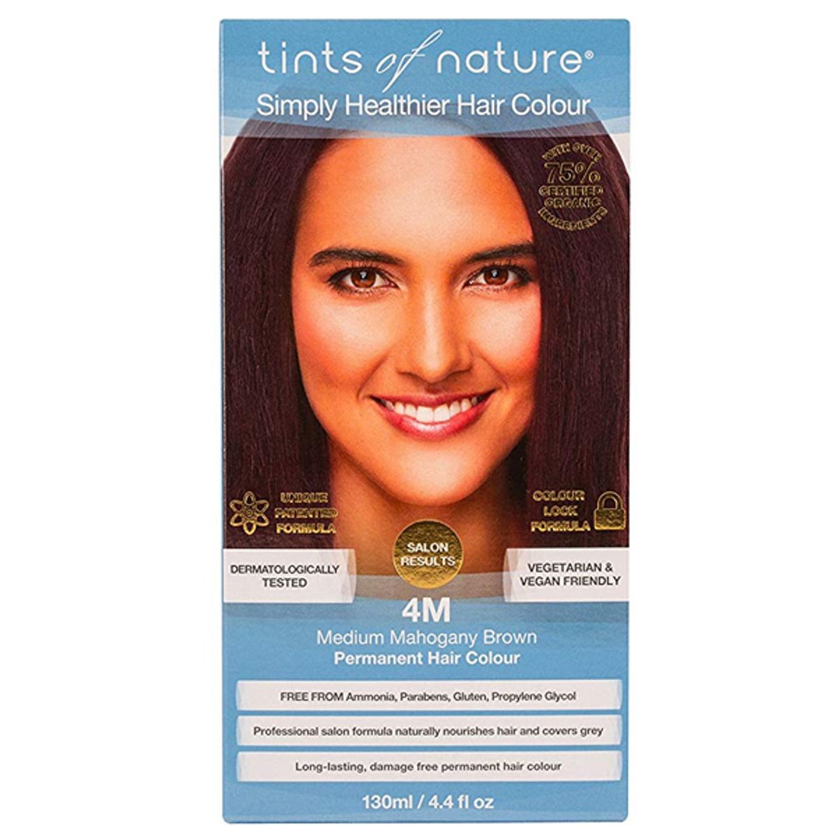 Tints of Nature 4M Medium Maghony Brown, 130 ml