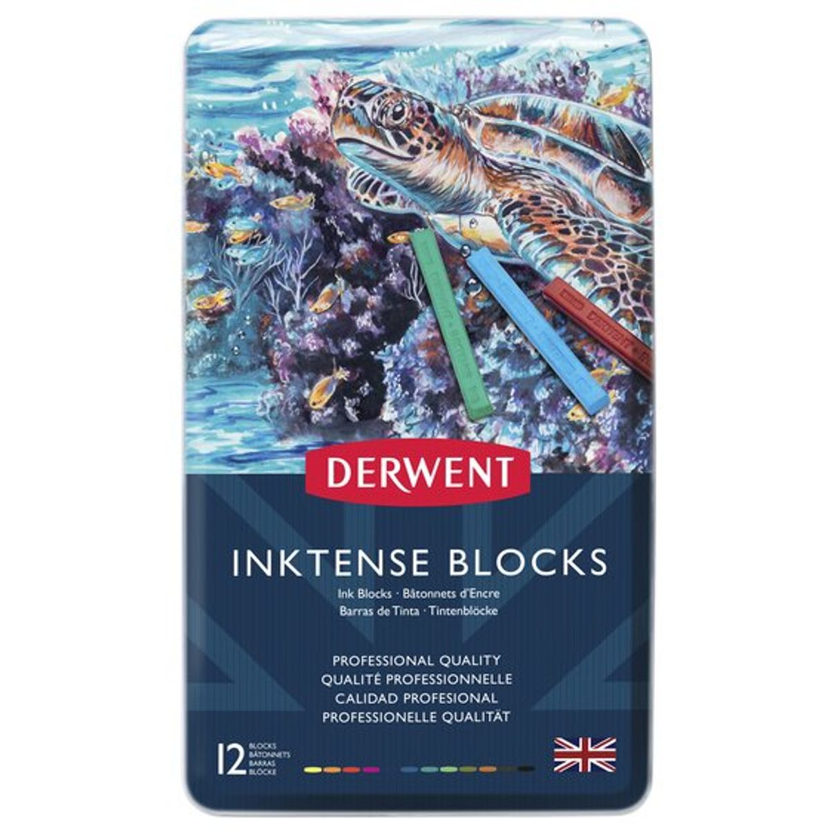 Derwent Inktense Blocks - 12 stk. - Fast...