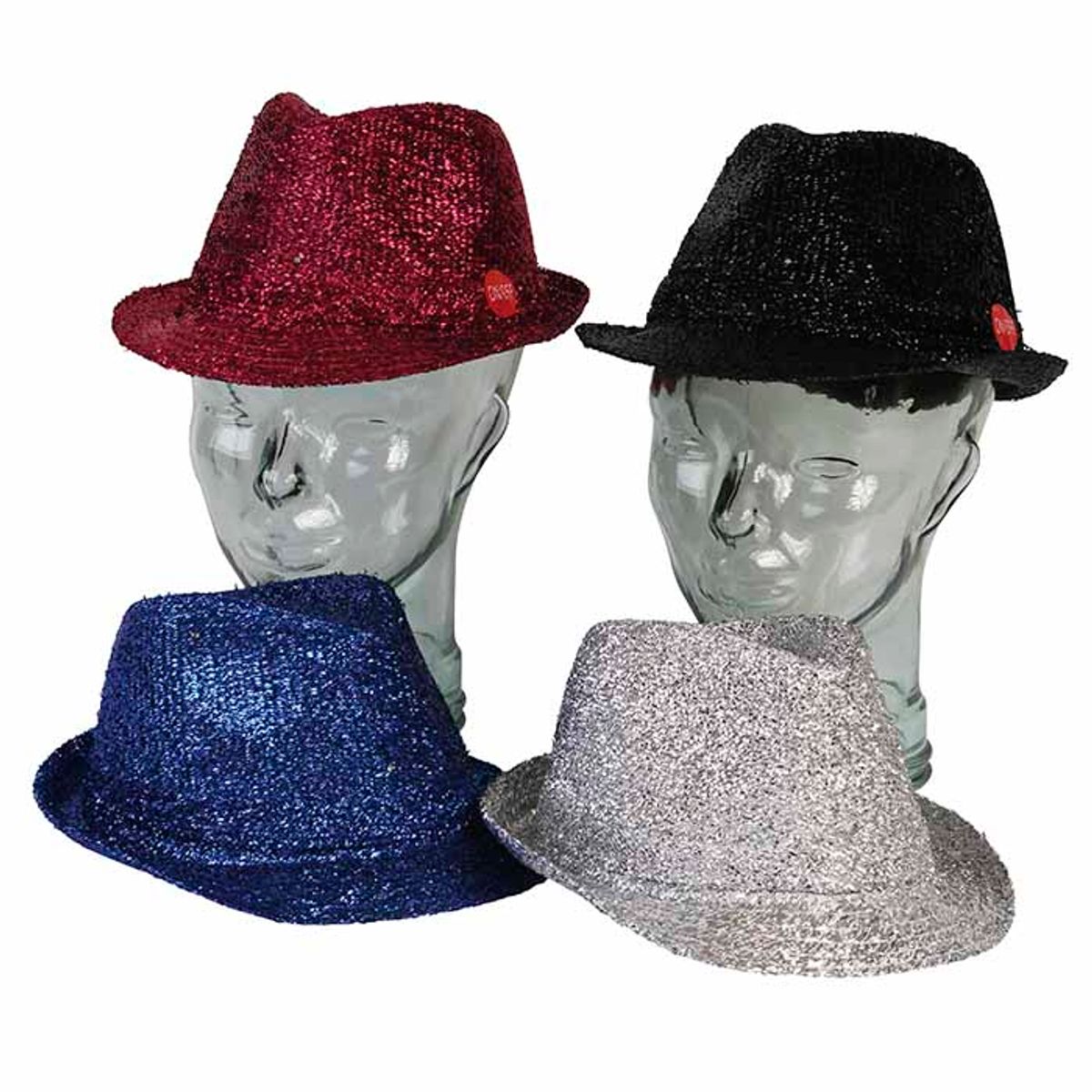 Partyhat med Glitter & LED lys - Frit Va...