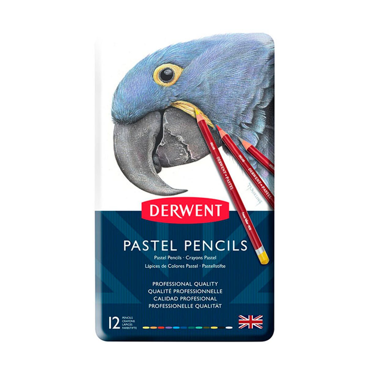 Derwent Pastel - 12 stk. - Fast Lavpris