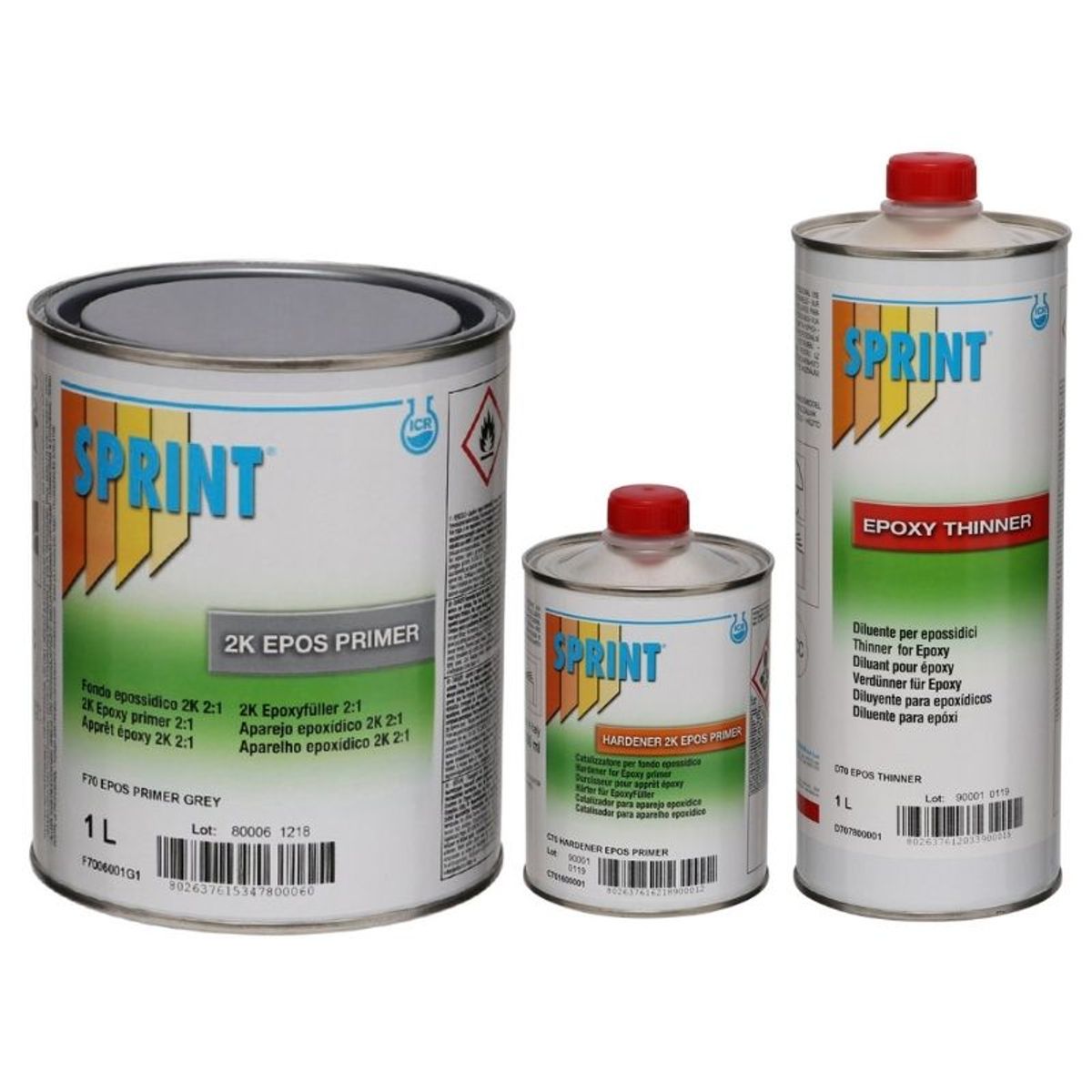 Sprint F70 2K Epoxy primer - komplet sæt...