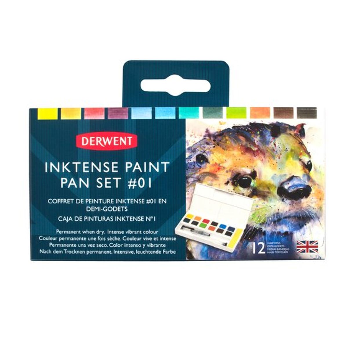 Derwent Inktense Paint Pan sæt - 12 stk....