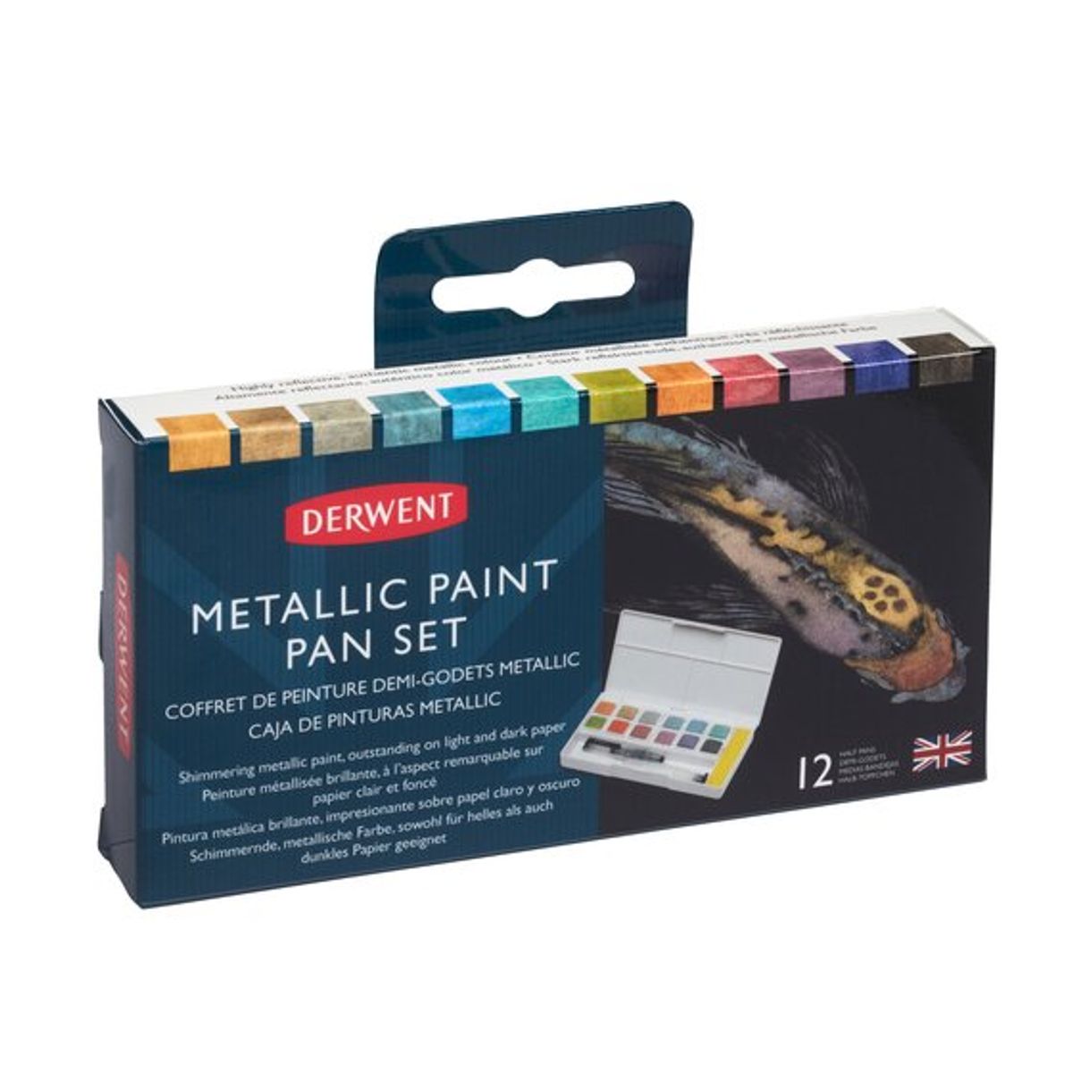 Derwent Metallic Paint sæt - 12 stk. - F...