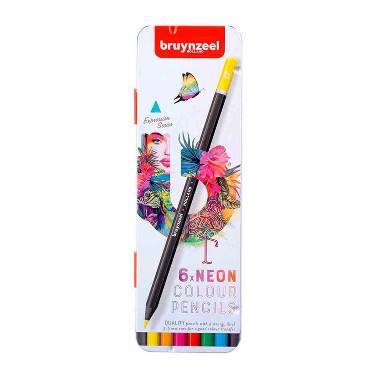 Bruynzeel colour pencils neon - 6 stk. -...