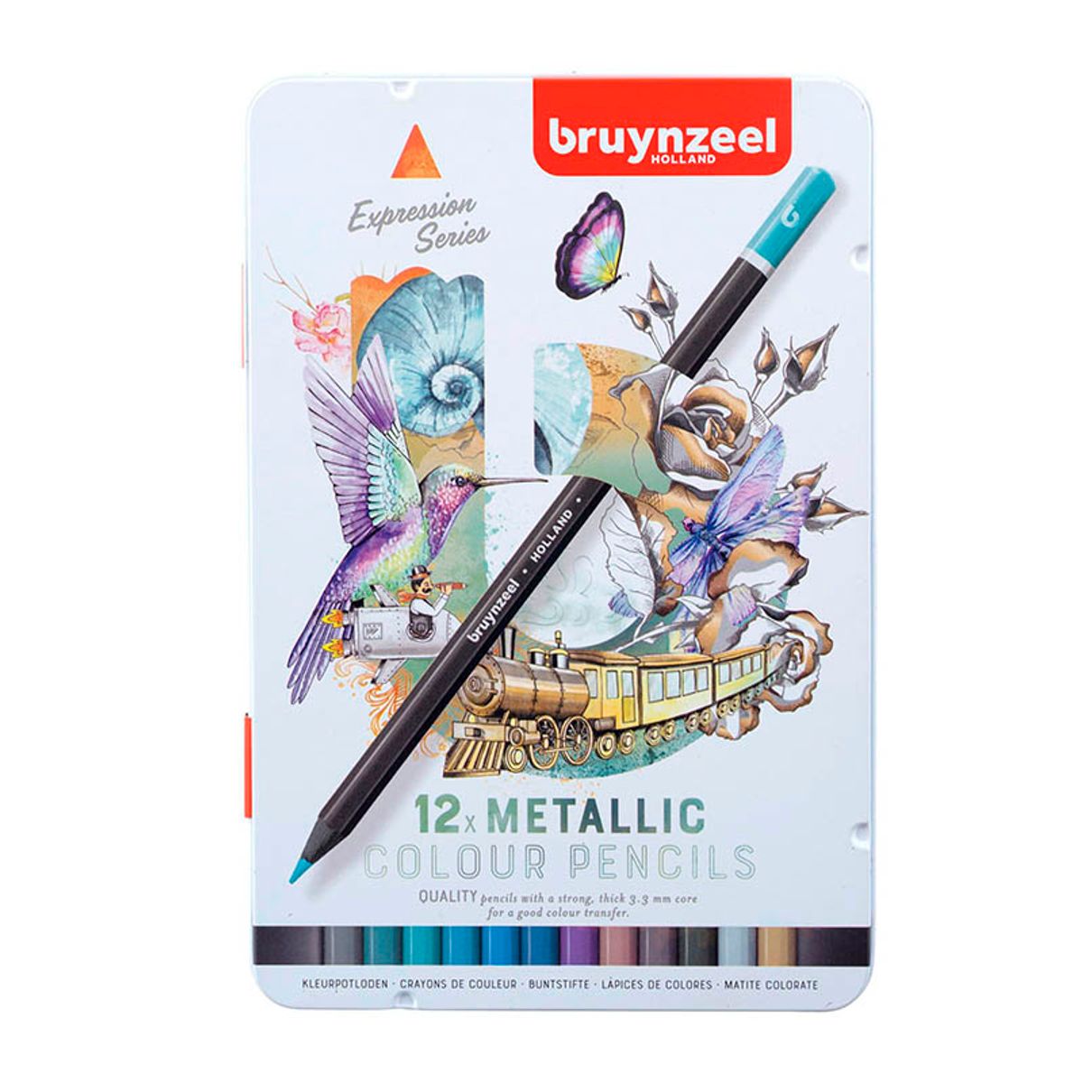 Bruynzeel colour pencils metallic - 12 s...