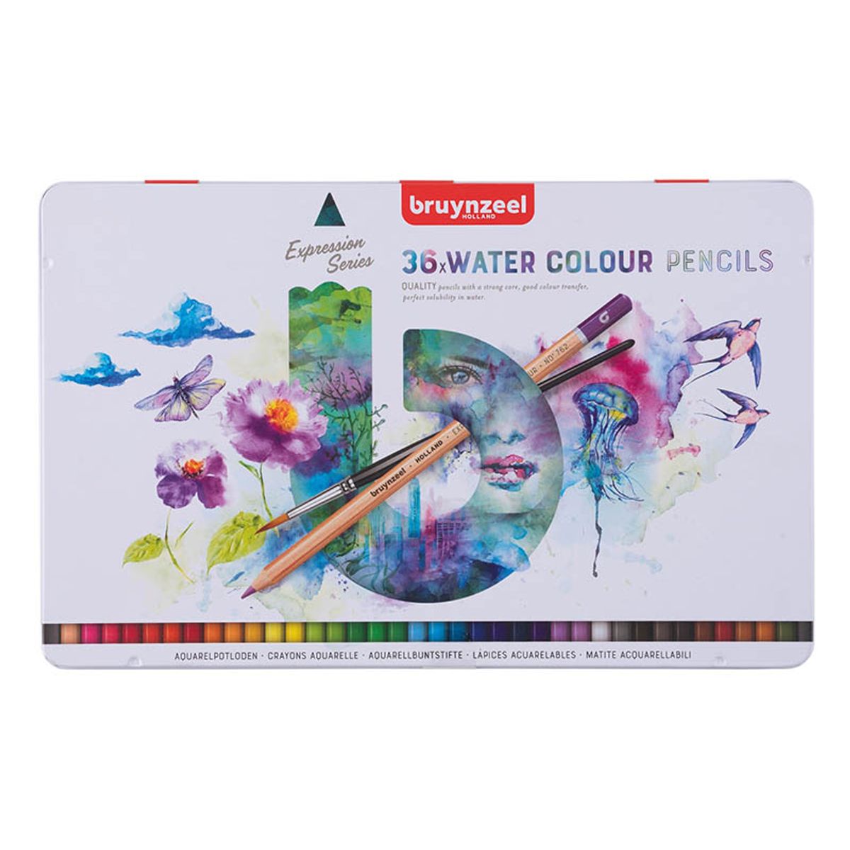 Bruynzeel Watercolour Expression - 36 st...