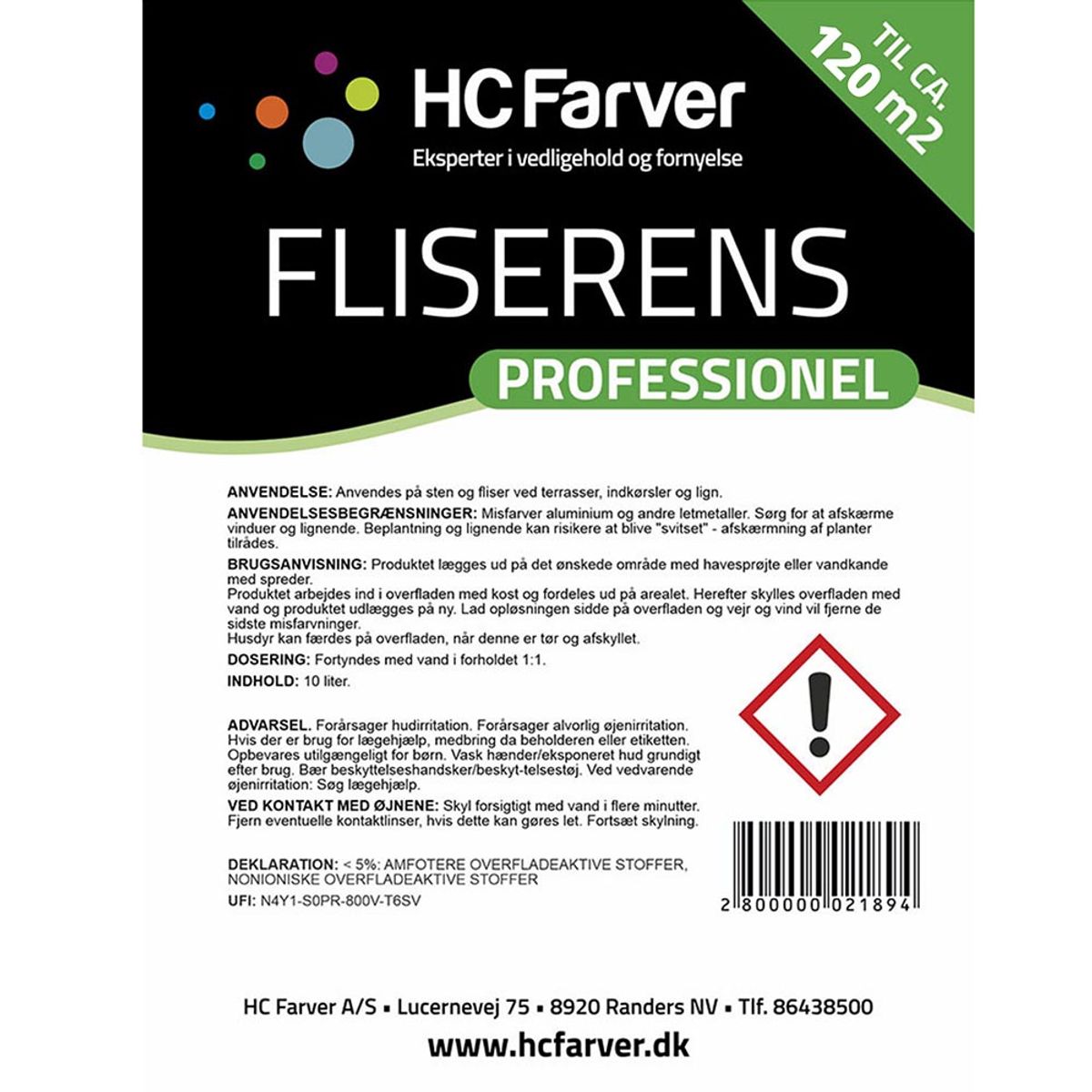 Fliserens - Proff kvalitet - 5 ltr.