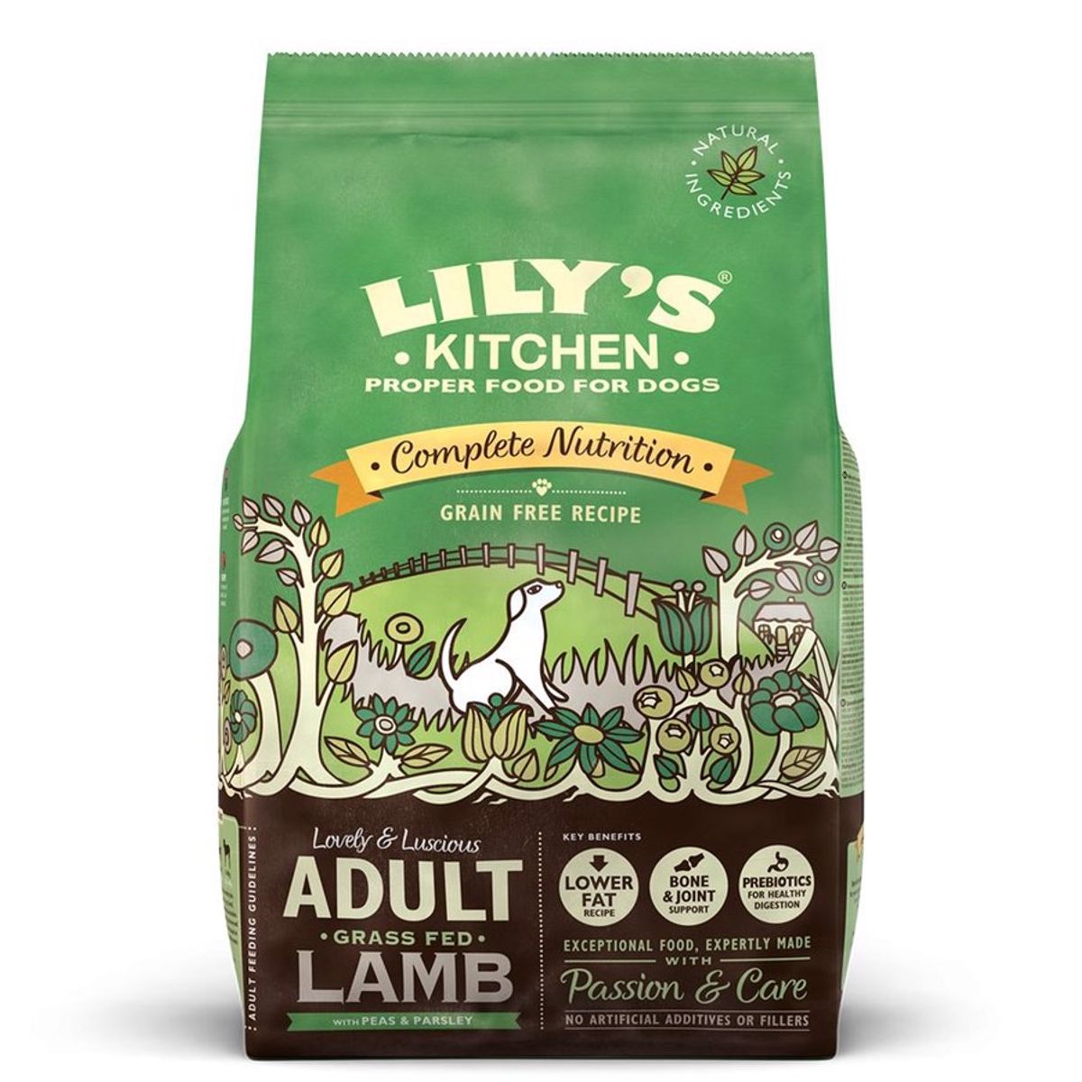 Lilys Kitchen tørfoder Adult Lamb, 12 kg