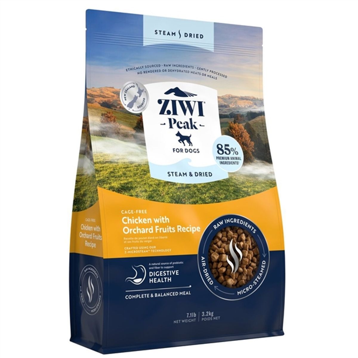 Ziwipeak Dog Steam & Dried, Chicken, 3.2 kg