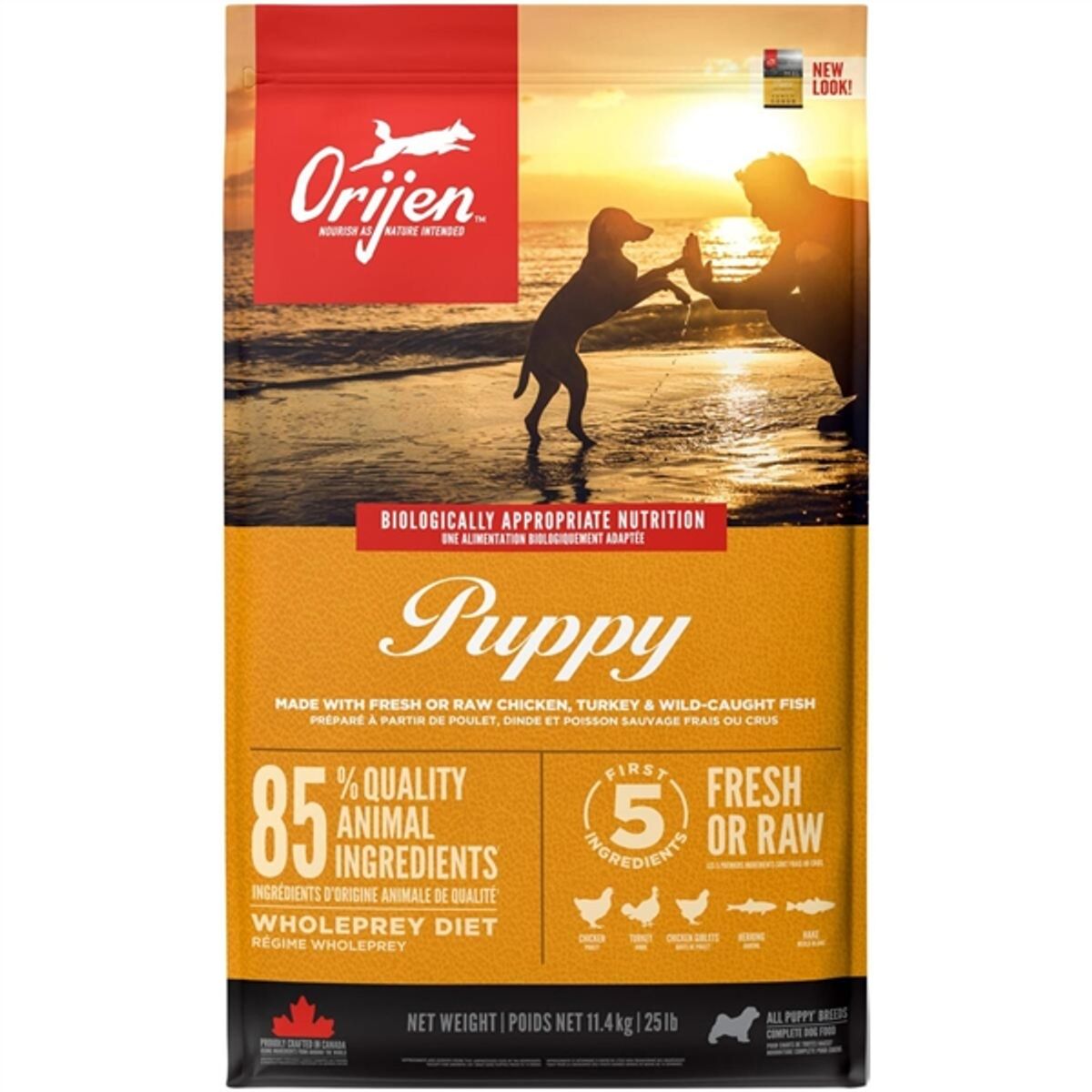 Orijen Puppy hvalpefoder, 11.4 kg