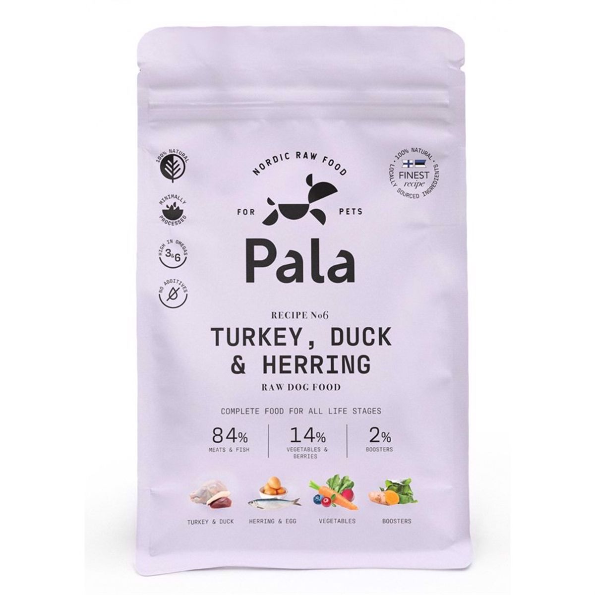 Pala Raw Turkey, duck & herring, 1 kg