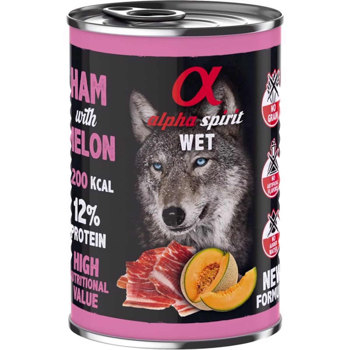 Alpha Spirit dåsemad, Ham with melon, 400g