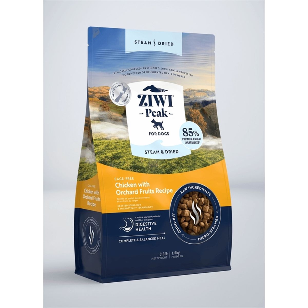 Ziwipeak Dog Steam & Dried, Chicken, 1.5 kg