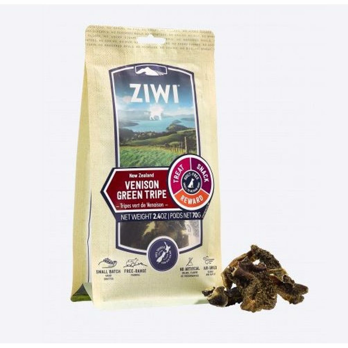 ZiwiPeak Treats Venison Tripe, 70g