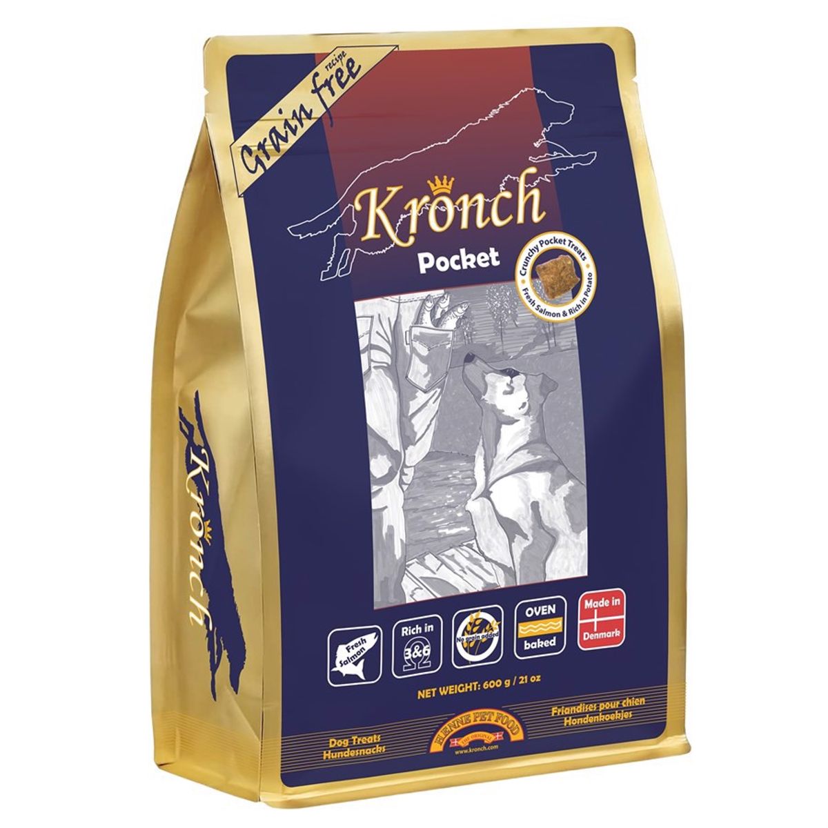 Kronch Pocket laksegodbid, 175g