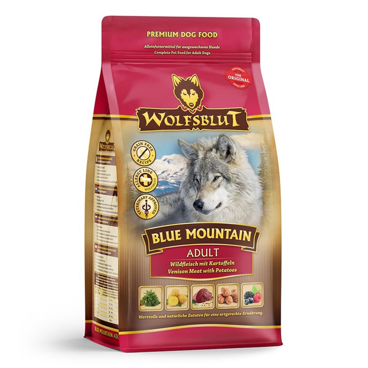 Wolfsblut Blue Mountain Adult med vildt, 400g