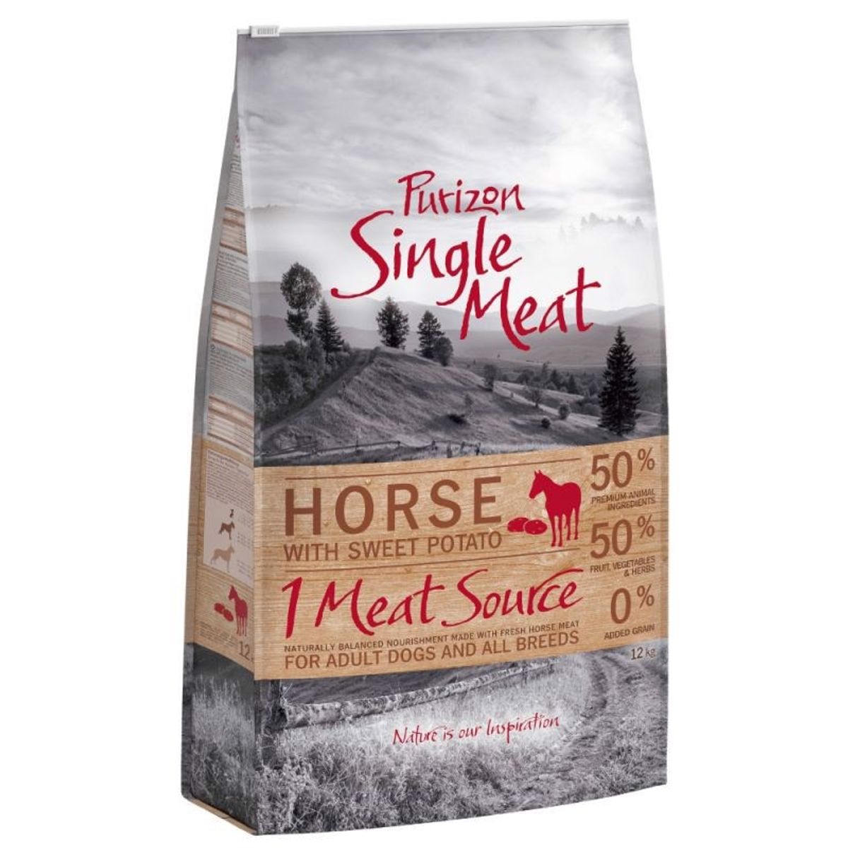 Purizon Adult Grainfree Hest med sød kartoffel, 12 kg