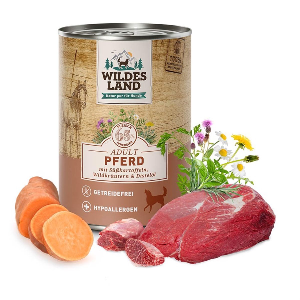 Wildes Land Classic Hest dåsemad, 400g