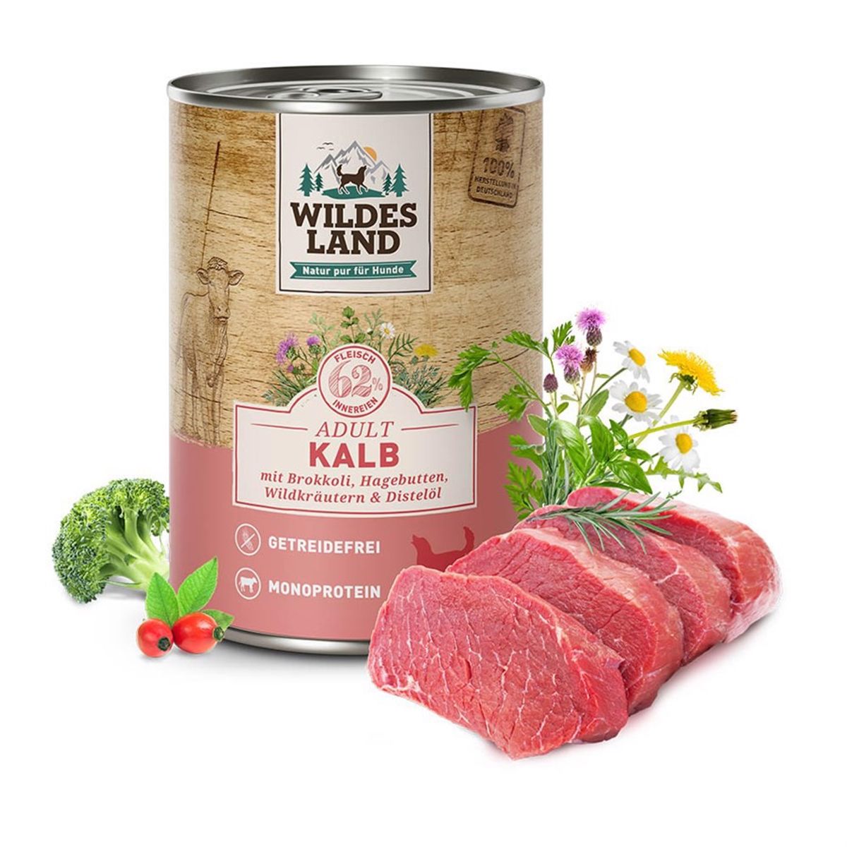 Wildes Land Classic Kalv dåsemad, 400g