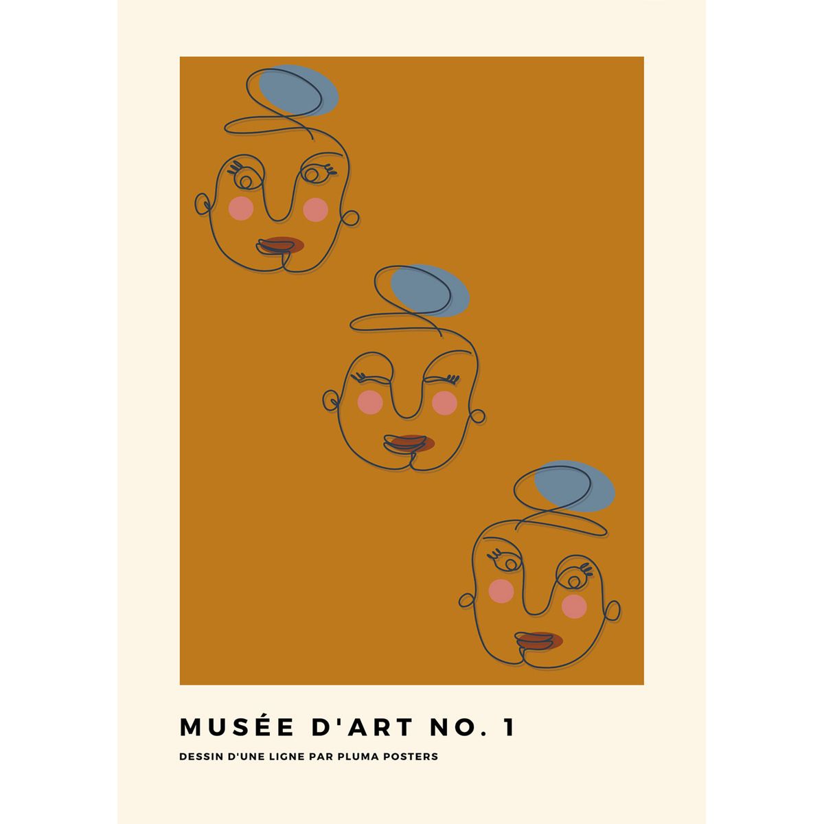 Mus?e d'art no. 1 af Pluma Posters